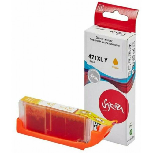 SI0349C001 Sakura 0349C001 (471XL Y) для Canon PIXMA MG5740/<wbr>6840/<wbr>7740, желтый, 10,8 мл., 680 к. SI0349C001 Sakura 0349C001 (471XL Y) для Canon PIXMA MG5740/<wbr>6840/<wbr>7740, желтый, 10,8 мл., 680 к.