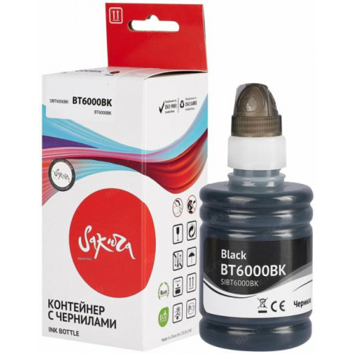 SIBT6000BK Чернила Sakura BT6000BK для Brother SIBT6000BK Чернила Sakura BT6000BK для Brother