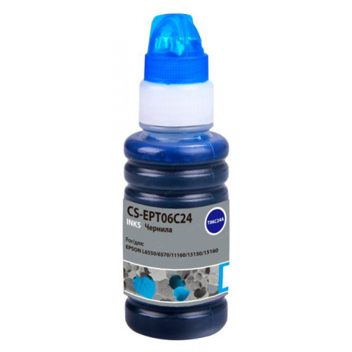 Чернила Cactus CS-EPT06C24 №112 голубой70мл для Epson L6550/<wbr>6570/<wbr>11160/<wbr>15150/<wbr>15160 Чернила Cactus CS-EPT06C24 №112 голубой70мл для Epson L6550/<wbr>6570/<wbr>11160/<wbr>15150/<wbr>15160