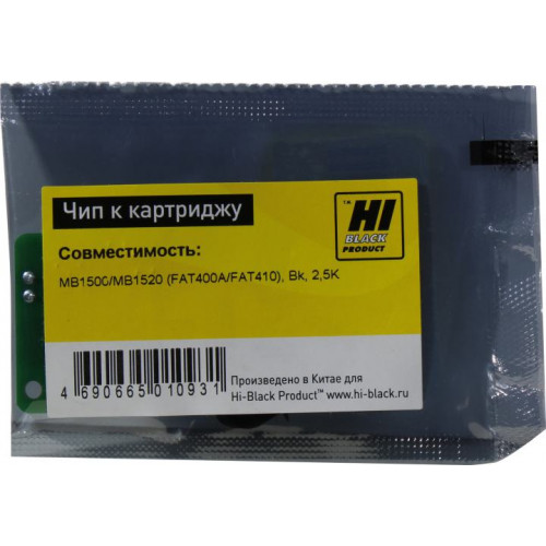 Чип Hi-Black к картриджу Panasonic MB1500/<wbr>MB1520 (KX-FAT400A/<wbr>FAT410), Bk, 2,5K Чип Hi-Black к картриджу Panasonic MB1500/<wbr>MB1520 (KX-FAT400A/<wbr>FAT410), Bk, 2,5K