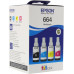 Чернила Epson Multipack 664 <C13T66464A> Bk/<wbr>C/<wbr>Y/<wbr>M для Epson