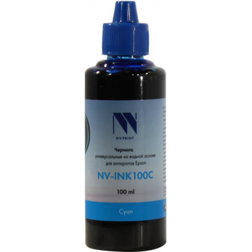 Чернила NV-Print NV-INK100C <636929> Cyan для Epson (100мл) Чернила NV-Print NV-INK100C <636929> Cyan для Epson (100мл)