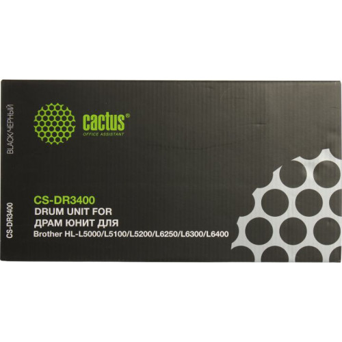 Drum Unit Cactus CS-DR3400 для Brother HL-L5000/<wbr>L5100/<wbr>L5200/<wbr>L6250/<wbr>L6300/<wbr>L6400 Drum Unit Cactus CS-DR3400 для Brother HL-L5000/<wbr>L5100/<wbr>L5200/<wbr>L6250/<wbr>L6300/<wbr>L6400