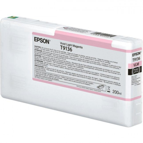 C13T913600 Epson I/<wbr>C Vivid Light Magenta (200ml) C13T913600 Epson I/<wbr>C Vivid Light Magenta (200ml)
