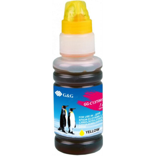 Чернила G&G GG-C13T00S44A Yellow (70мл) для EPS L1110/<wbr>3100/<wbr>3101/<wbr>3110/<wbr>3111/<wbr>3150/<wbr>3151/<wbr>3160/<wbr>5190 Чернила G&G GG-C13T00S44A Yellow (70мл) для EPS L1110/<wbr>3100/<wbr>3101/<wbr>3110/<wbr>3111/<wbr>3150/<wbr>3151/<wbr>3160/<wbr>5190