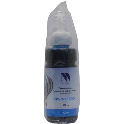 Чернила NV-Print NV-INK100CH Cyan для HP (100мл) Чернила NV-Print NV-INK100CH Cyan для HP (100мл)