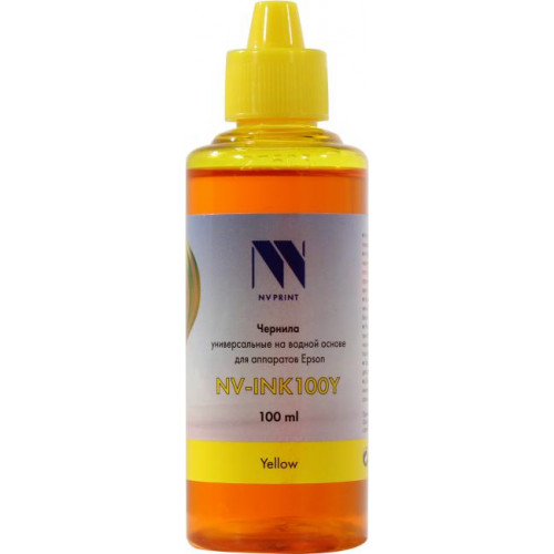 Чернила NV-Print NV-INK100Y <636936> Yellow для Epson (100мл) Чернила NV-Print NV-INK100Y <636936> Yellow для Epson (100мл)