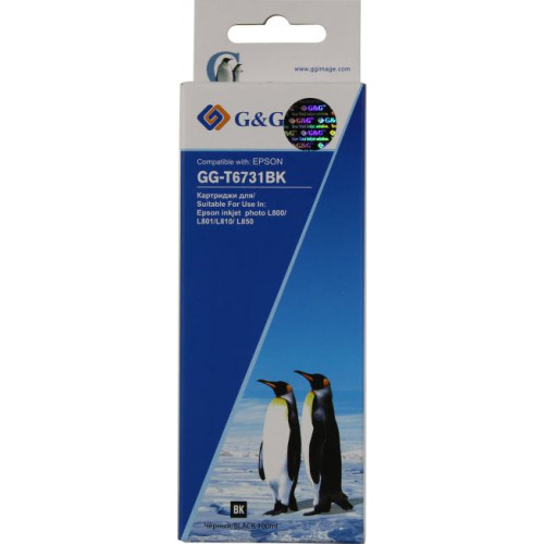 Чернила G&G GG-T6731BK для Epson L800/<wbr>801/<wbr>810/<wbr>850 Чернила G&G GG-T6731BK для Epson L800/<wbr>801/<wbr>810/<wbr>850