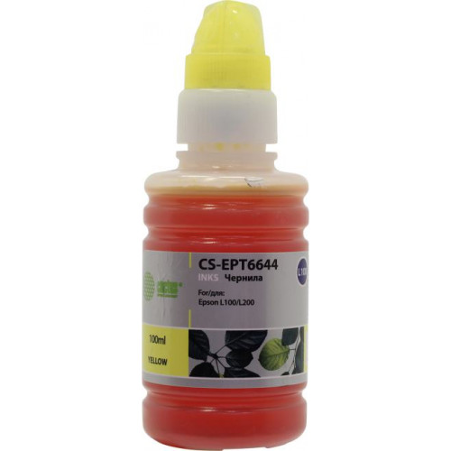 Чернила Cactus CS-EPT6644 Yellow для Epson L100/<wbr>L200 (100мл) Чернила Cactus CS-EPT6644 Yellow для Epson L100/<wbr>L200 (100мл)