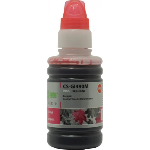 Чернила Cactus CS-GI490M Magenta для Canon Pixma G1400/<wbr>G2400/<wbr>G3400 (100мл) Чернила Cactus CS-GI490M Magenta для Canon Pixma G1400/<wbr>G2400/<wbr>G3400 (100мл)