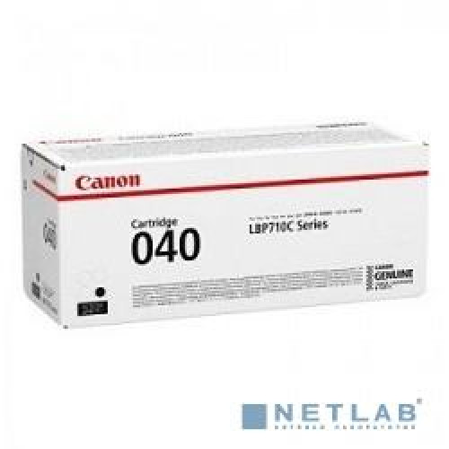 0460C001 Картридж Canon 040 Bk для принтеров i-SENSYS LBP712Cx, LBP710Cx. Чёрный. 6300 страниц 0460C001 Картридж Canon 040 Bk для принтеров i-SENSYS LBP712Cx, LBP710Cx. Чёрный. 6300 страниц