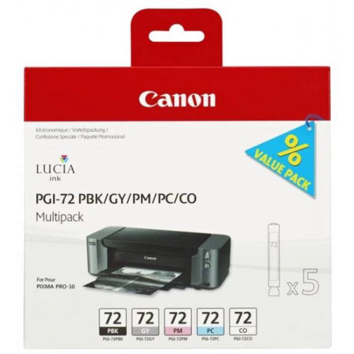Чернильницы Canon Multipack PGI-72 PBK/<wbr>GY/<wbr>PM/<wbr>PC/<wbr>CO для Pixma Pro10/<wbr>10S Чернильницы Canon Multipack PGI-72 PBK/<wbr>GY/<wbr>PM/<wbr>PC/<wbr>CO для Pixma Pro10/<wbr>10S