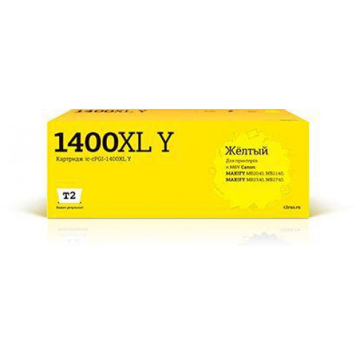 IC-CPGI-1400XL Y Картридж T2 для Canon MAXIFY MB2040/<wbr>MB2140/<wbr>MB2340/<wbr>MB2740, желтый IC-CPGI-1400XL Y Картридж T2 для Canon MAXIFY MB2040/<wbr>MB2140/<wbr>MB2340/<wbr>MB2740, желтый