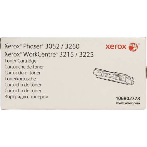 Тонер-картридж XEROX 106R02778 для Phaser 3052/<wbr>3260, WorkCentre 3215/<wbr>3225 Тонер-картридж XEROX 106R02778 для Phaser 3052/<wbr>3260, WorkCentre 3215/<wbr>3225