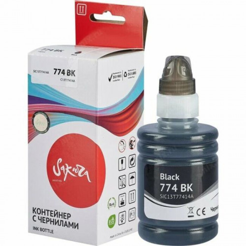 SIC13T77414A Контейнер с чернилами Sakura C13T77414A (774 BK) для Epson SIC13T77414A Контейнер с чернилами Sakura C13T77414A (774 BK) для Epson