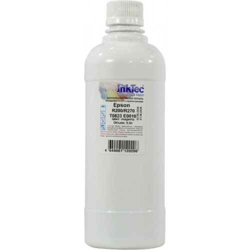 Чернила InkTec (E0010) для Epson R200/<wbr>R270 (T0823), M, 0,5 л. Чернила InkTec (E0010) для Epson R200/<wbr>R270 (T0823), M, 0,5 л.