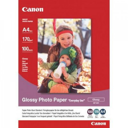 Canon A4 бумага Glossy Photo Paper GP-501 <0775B001> (100 листов, глянцевая, 170 г/<wbr>м2) Canon A4 бумага Glossy Photo Paper GP-501 <0775B001> (100 листов, глянцевая, 170 г/<wbr>м2)