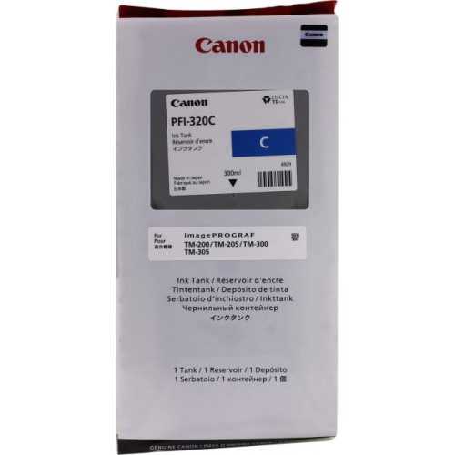 Чернильница Canon PFI-320C Cyan для TM-200/<wbr>205/<wbr>300/<wbr>305 Чернильница Canon PFI-320C Cyan для TM-200/<wbr>205/<wbr>300/<wbr>305