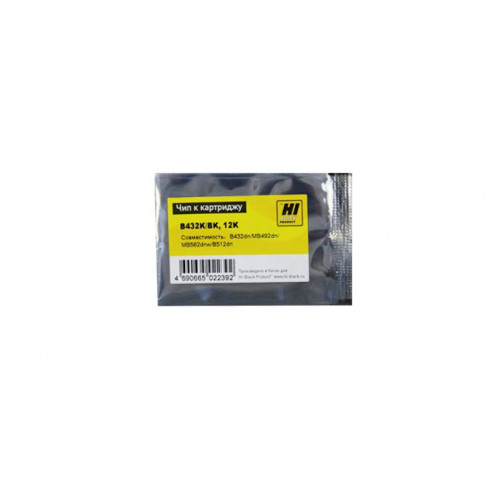Чип Hi-Black к картриджу Oki B432/<wbr>MB492/<wbr>MB562/<wbr>B512 (45807121), Bk, 12K Чип Hi-Black к картриджу Oki B432/<wbr>MB492/<wbr>MB562/<wbr>B512 (45807121), Bk, 12K