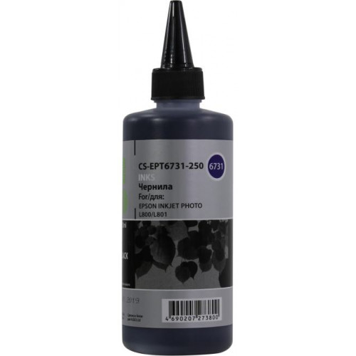 Чернила Cactus CS-EPT6731-250 Black для Epson L800/<wbr>L801 (250мл) Чернила Cactus CS-EPT6731-250 Black для Epson L800/<wbr>L801 (250мл)