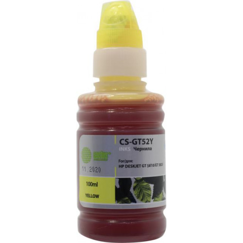 Чернила Cactus CS-GT52Y Yellow для HP DJ GT5810/<wbr>5820 (100мл) Чернила Cactus CS-GT52Y Yellow для HP DJ GT5810/<wbr>5820 (100мл)
