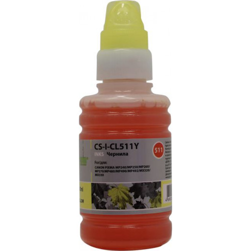 Чернила Cactus CS-I-CL511Y Yellow для Canon Pixma MP240/<wbr>MP250/<wbr>MP260/<wbr>MP270/<wbr>MP480/<wbr>MP492/<wbr>MX320/<wbr>MX330 (100мл) Чернила Cactus CS-I-CL511Y Yellow для Canon Pixma MP240/<wbr>MP250/<wbr>MP260/<wbr>MP270/<wbr>MP480/<wbr>MP492/<wbr>MX320/<wbr>MX330 (100мл)