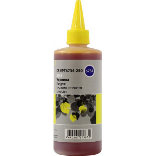 Чернила Cactus CS-EPT6734-250 Yellow для Epson L800/<wbr>L810 (250мл) Чернила Cactus CS-EPT6734-250 Yellow для Epson L800/<wbr>L810 (250мл)