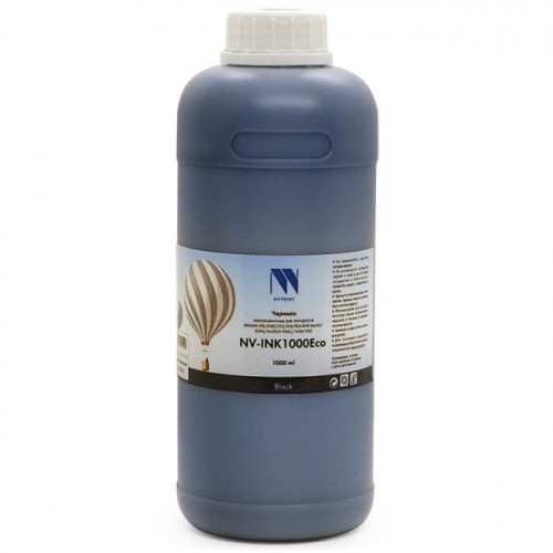 Чернила NV PRINT экосольвентные NV-INK1000BkEco для аппаратов Epson, Mimaki, Mutoh, Roland (1000ml) Black Чернила NV PRINT экосольвентные NV-INK1000BkEco для аппаратов Epson, Mimaki, Mutoh, Roland (1000ml) Black