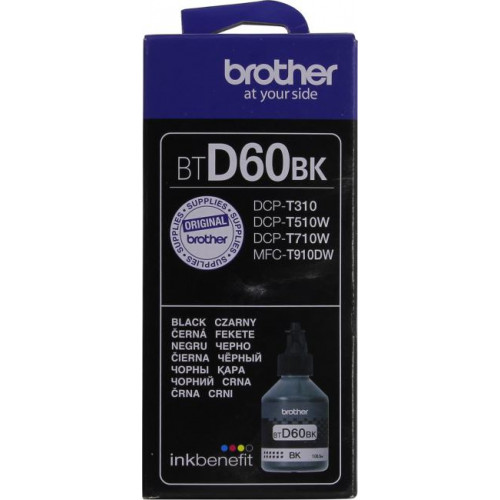 Чернила Brother BTD60BK Black для DCP-T310/<wbr>T510W/<wbr>T710W, MFC-T910DW (108мл) Чернила Brother BTD60BK Black для DCP-T310/<wbr>T510W/<wbr>T710W, MFC-T910DW (108мл)