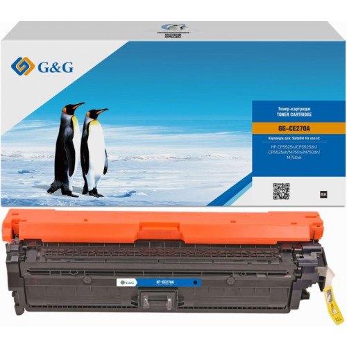 GG-CE270A Картридж G&G, аналог HP CE270A/<wbr>650A черный 13.5k с чипом GG-CE270A Картридж G&G, аналог HP CE270A/<wbr>650A черный 13.5k с чипом