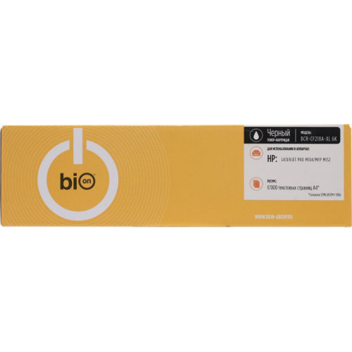 Bion CF218A-XL6K Картридж повышенной ёмкости для HP LaserJet Pro M104(a/<wbr>w), MFP M132(snw/<wbr>fp/<wbr>fw/<wbr>nw) (6'000 стр.) Черный Bion CF218A-XL6K Картридж повышенной ёмкости для HP LaserJet Pro M104(a/<wbr>w), MFP M132(snw/<wbr>fp/<wbr>fw/<wbr>nw) (6'000 стр.) Черный