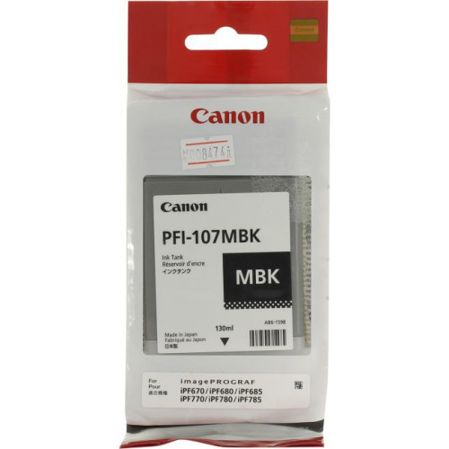 Чернильница Canon PFI-107MBK Black для iPF670/<wbr>680/<wbr>685/<wbr>770/<wbr>780/<wbr>785 Чернильница Canon PFI-107MBK Black для iPF670/<wbr>680/<wbr>685/<wbr>770/<wbr>780/<wbr>785