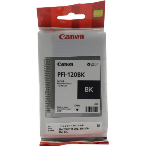 Чернильница Canon PFI-120BK Black для TM-200/<wbr>205/<wbr>300/<wbr>305 Чернильница Canon PFI-120BK Black для TM-200/<wbr>205/<wbr>300/<wbr>305