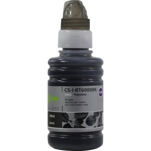 Чернила Cactus CS-I-BT6000BK Black для Brother MFC-T800W, DCP-T300/<wbr>T500W/<wbr>T700W (100мл) Чернила Cactus CS-I-BT6000BK Black для Brother MFC-T800W, DCP-T300/<wbr>T500W/<wbr>T700W (100мл)
