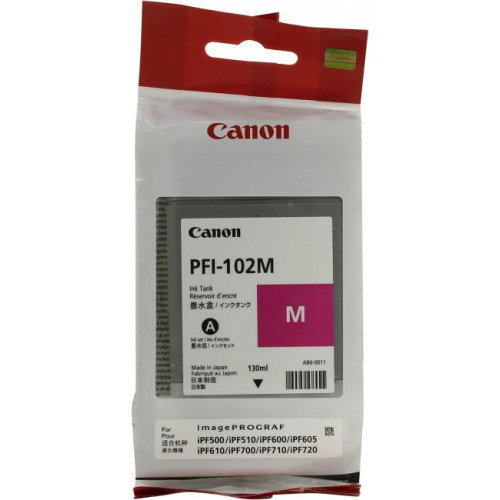 Чернильница Canon PFI-102M Magenta для iPF500/<wbr>510/<wbr>600/<wbr>605/<wbr>610/<wbr>700/<wbr>710/<wbr>720 Чернильница Canon PFI-102M Magenta для iPF500/<wbr>510/<wbr>600/<wbr>605/<wbr>610/<wbr>700/<wbr>710/<wbr>720