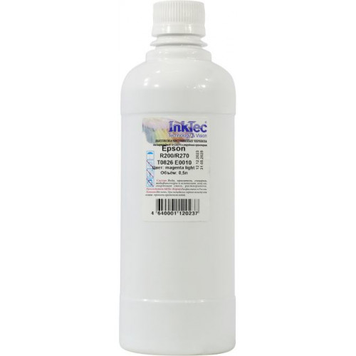 Чернила InkTec (E0010) для Epson R200/<wbr>R270 (T0826), ML, 0,5 л. Чернила InkTec (E0010) для Epson R200/<wbr>R270 (T0826), ML, 0,5 л.