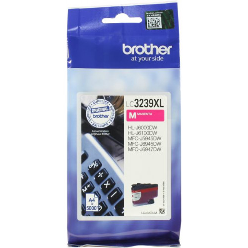 Brother LC3239XLM Струйный картридж LC3239XLM пурпурный до 5000 стр. повышенной емкости для MFC-J6945DW Brother LC3239XLM Струйный картридж LC3239XLM пурпурный до 5000 стр. повышенной емкости для MFC-J6945DW