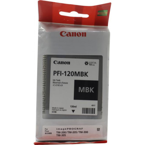 Чернильница Canon PFI-120MBK Matte Black для TM-200/<wbr>205/<wbr>300/<wbr>305 Чернильница Canon PFI-120MBK Matte Black для TM-200/<wbr>205/<wbr>300/<wbr>305