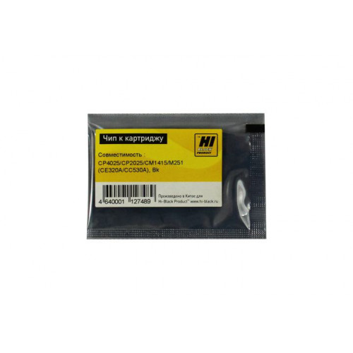 Чип Hi-Black к картриджу HP CLJ CP4025/<wbr>CP2025/<wbr>CM1415/<wbr>M251 (CE320A/<wbr>CC530A), Bk Чип Hi-Black к картриджу HP CLJ CP4025/<wbr>CP2025/<wbr>CM1415/<wbr>M251 (CE320A/<wbr>CC530A), Bk