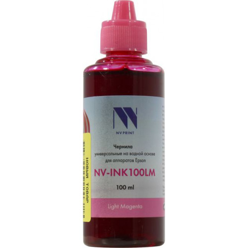 Чернила NV-Print NV-INK100LM Light Magenta для Epson (100мл) Чернила NV-Print NV-INK100LM Light Magenta для Epson (100мл)