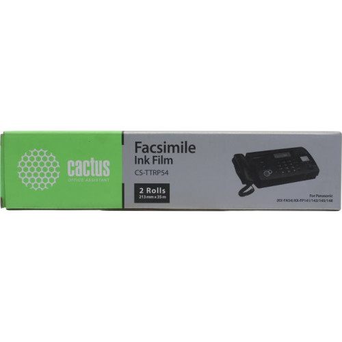 Cactus CS-TTRP54 плёнка <2x35м rolls> для Panasonic KX-FP141/<wbr>143/<wbr>145/<wbr>148 Cactus CS-TTRP54 плёнка <2x35м rolls> для Panasonic KX-FP141/<wbr>143/<wbr>145/<wbr>148