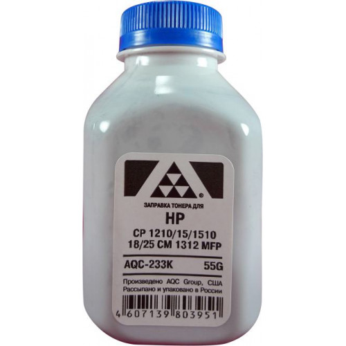 AQC-233K Тонер для картриджей CB540A/<wbr>CE320A/<wbr>CF210A/<wbr>CF210X Black (фл. 55г) AQC-США фас.Россия AQC-233K Тонер для картриджей CB540A/<wbr>CE320A/<wbr>CF210A/<wbr>CF210X Black (фл. 55г) AQC-США фас.Россия
