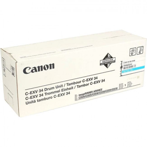 Фотобарабан Canon C-EXV34 DU Cyan для iR C2020/<wbr>2025/<wbr>2030/<wbr>2220/<wbr>2225/<wbr>2230 Фотобарабан Canon C-EXV34 DU Cyan для iR C2020/<wbr>2025/<wbr>2030/<wbr>2220/<wbr>2225/<wbr>2230