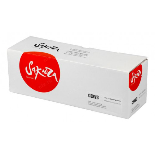 SACEXV3 Тонер-туба SAKURA CEXV3 для Canon iR-2200/<wbr> 2200i/<wbr> 2800/<wbr> 3300/<wbr> 3300i/<wbr> 3320, черный, 15 000 к. SACEXV3 Тонер-туба SAKURA CEXV3 для Canon iR-2200/<wbr> 2200i/<wbr> 2800/<wbr> 3300/<wbr> 3300i/<wbr> 3320, черный, 15 000 к.