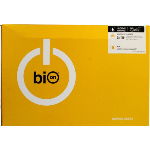 Bion SP201HE Картридж для Ricoh SP211/<wbr>SP213/<wbr>SP220 (2600 стр.), Черный, с чипом Bion SP201HE Картридж для Ricoh SP211/<wbr>SP213/<wbr>SP220 (2600 стр.), Черный, с чипом